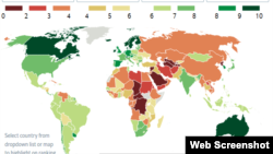 Cuba continúa como uno de los 51 países autoritarios del mundo