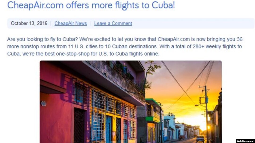CheapAir se convierte en la primera agencia de viajes online que vende boletos a la isla desde Estados Unidos.