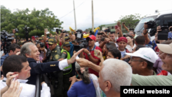 Luis Almagro, secretario general de la OEA durante su visita a Cúcuta, Colombia