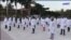 Médicos cubanos en formación.