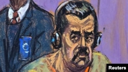 Retrato de Nicolás Maduro al asistir a una audiencia en el caso de narcoterrorismo, en marzo de 2026. (Reuters/Jane Rosenberg)
