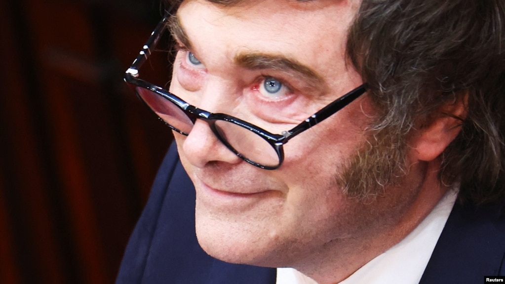 El presidente de Argentina Javier Milei durante una sesión del Congreso en Buenos Aires, el 1 de marzo de 2026. (REUTERS/Agustin Marcarian)