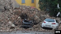 Imagen del terremoto acontecido en Italia