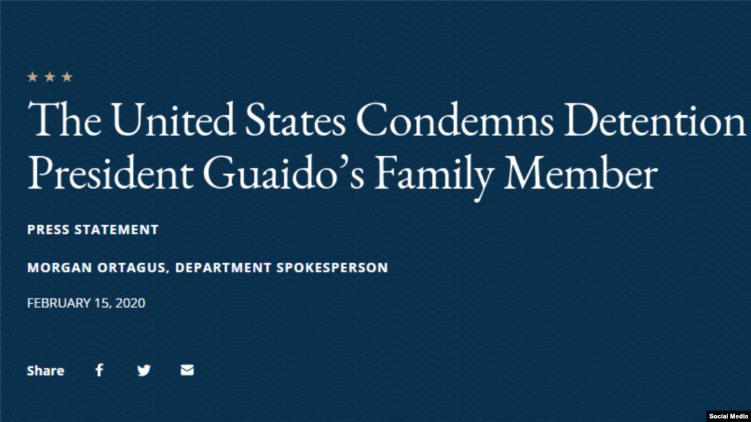 Condena EEUU arresto de Juan José Márquez