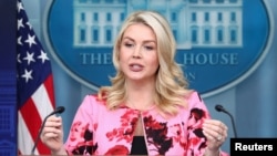 La secretaria de prensa de la Casa Blanca, Karoline Leavitt