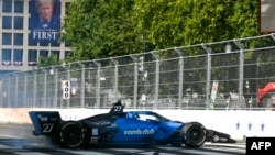El piloto estadounidense Kyle Kirkwood ganó el Gran Premio Freedom 250 en Washington, DC, on August 23, 2026.