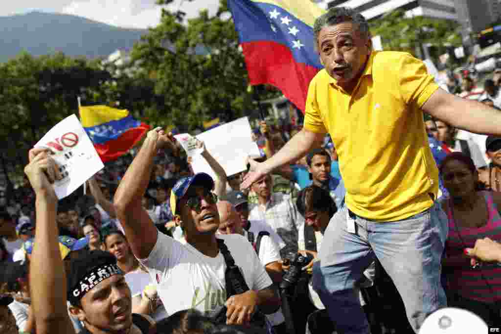 Protestas en Caracas, Venezuela. 