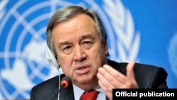 El secretario generald e la ONU, Antonio Guterres.