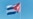 Una bandera cubana.