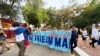 Cubanos marchan en Miami para conmemorar el quinto aniversario del 11J. 