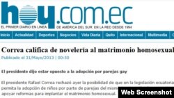 El titular de la discordia.