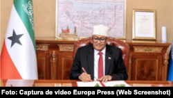 El presidente de la región de Somalilandia, Abdirahman Mohamed Abdulahi 