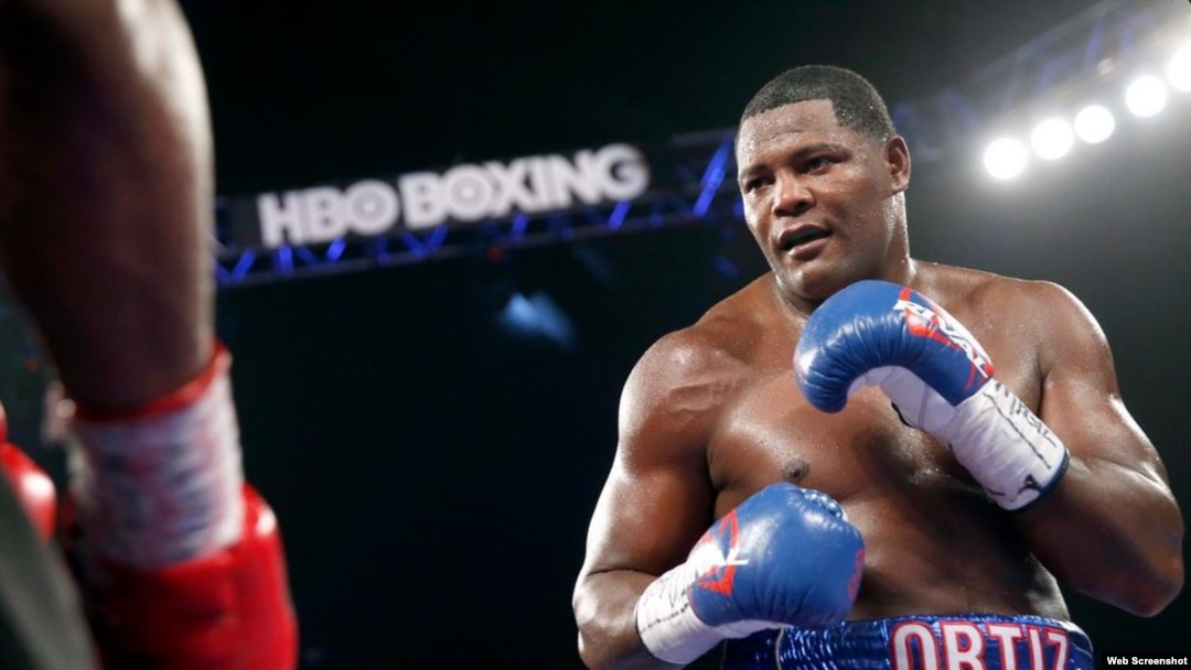 El King Kong cubano, Luis Ortiz. Foto tomada del Twitter de Matchroom Boxing.