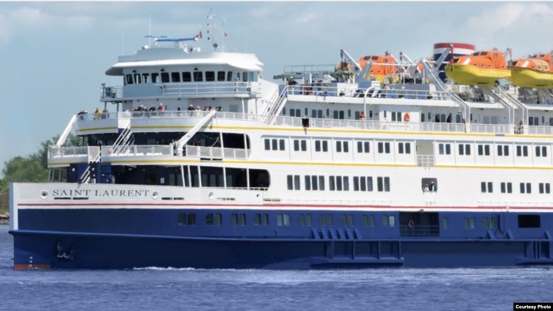 El crucero costero Saint Laurent, con el que Haimark quiere operar en Cuba.