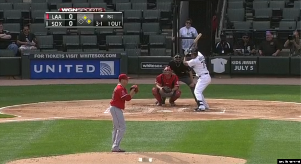 Abreu pegó el cuadrangular número 26 el martes.