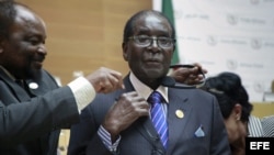 Robert Mugabe, presidente de Zimbabwe.