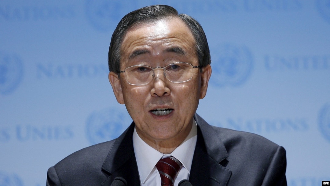 El secretario general de la ONU, Ban Ki-moon. 