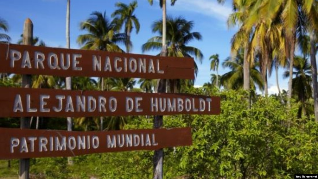 Entrada al Parque Nacional Alejandro de Humboldt, en Guantánamo. 