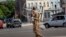 Un hombre carga un utensilio de trabajo en La Habana el 27 de junio de 2019. (AP).