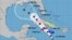 Posible trayectoria de nuevo ciclón en el Mar Caribe. (NHC)