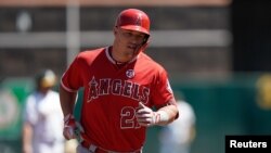 Mike Trout. (Stan Szeto-USA TODAY Sports)