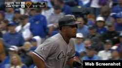 José Abreu conectó su primer cuadrangular de la temporada.