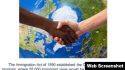  Programa de Diversidad de Visas o Lotería de Visas.