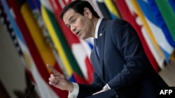 El secretario de Estado Marco Rubio pronunció el discurso de apertura de la "Reunión ministerial sobre el resurgimiento del terrorismo político".