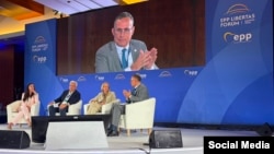José Daniel Ferrer, líder de la UNPACU, habla en panel sobre Cuba en Foro Libertas en Madrid este 16 de julio de 2026.
