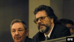 Abel Prieto y Raúl Castro en el Ballet de La Habana