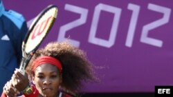 La tenista estadounidense Serena Williams gana oro en las Olimpiadas Londres 2012