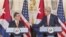 John Kerry, secretario de Estado de EEUU, y Bruno Rodríguez, ministro de Relaciones Exteriores de Cuba. Archivo.