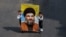 Un retrato del jefe de Hezbolá, Hassan Nasrallah.