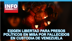 Exigen libertad para presos políticos en misa por fallecidos en custodia de Venezuela