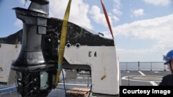 Imágenes del naufragio. 