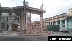 Reporta Cuba. Derrumbe en La Habana. Foto: Vladimir Turró.