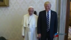 Presidente Trump conversa con el papa Francisco en el Vaticano