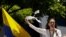 La líder de la oposición en Venezuela María Corina Machado en la marcha del 28 de agosto, a un mes de las elecciones presidenciales.