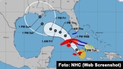 Pronóstico del huracán Rafael