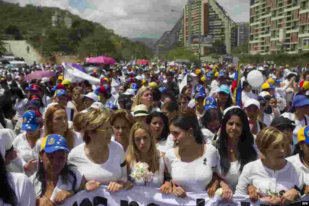 Marcha de mujeres en Caracas