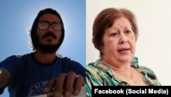 Leonardo Romero Negrín y Alina Bárbara López. 