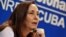 Mariela Castro Espín, ofrece una rueda de prensa el 4 de mayo de 2018.