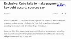 Continúa creciendo deuda de Cuba con el club de París