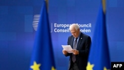 El alto representante de la Política Internacional de la UE, Josep Borrell, el 29 de junio de 2023 en la sede de la UE en Bruselas. (AFP/John Thys).