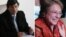 Dos de los nueve actuales candidatos presidenciales chilenos (de izquierda a derecha) el independiente Franco Parisi y la exmandataria Michelle Bachelet, del pacto La Nueva Mayoría