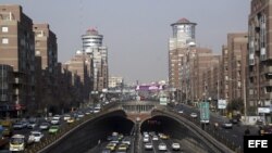 Vista general del centro de la ciudad de Teherán Irán. Foto de archivo