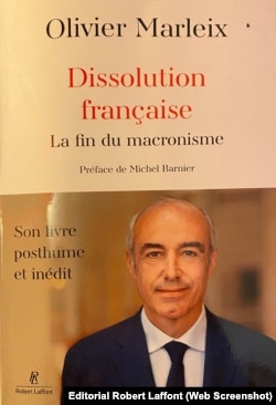 Portada de Disolución Francesa: El fin del macronismo, de Michel Barnier.