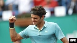 Federer tras derrotar a Schwartzman.