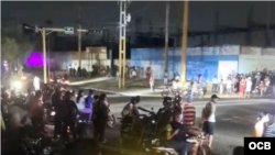 Protestas en Venezuela por apagones prolongados. 