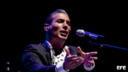  El cantaor de flamenco Pitingo durante el concierto en el que ha presentado su último trabajo "Malecón Street" en el marco del 32 Festival de la Guitarra de Córdoba.